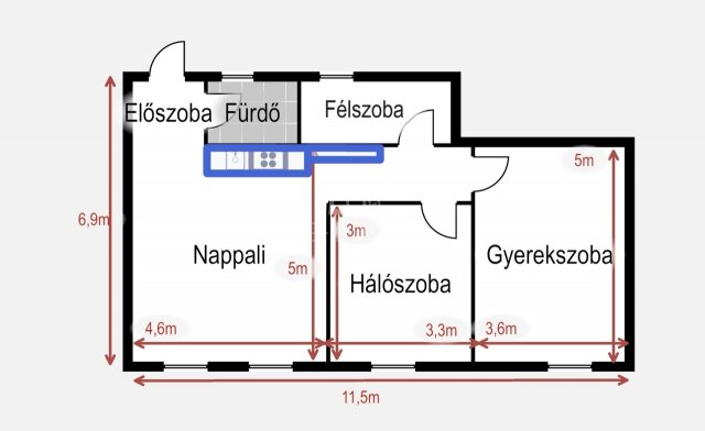 Eladó téglalakás, Budapesten, XV. kerületben, Eötvös utcában