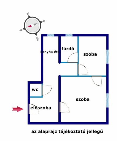 Eladó téglalakás, Hatvanban 28.9 M Ft, 1+1 szobás