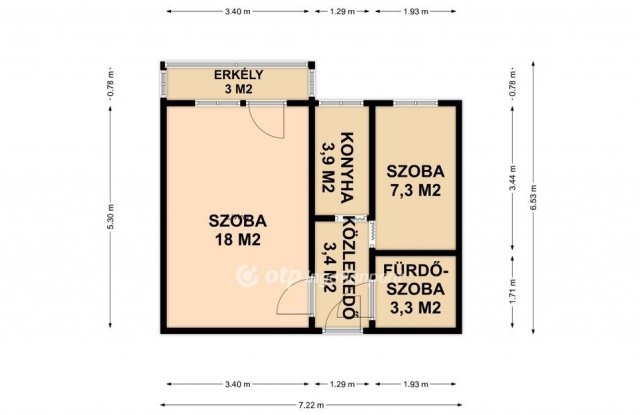 Eladó panellakás, Tiszaújvárosban 18.3 M Ft, 1+1 szobás