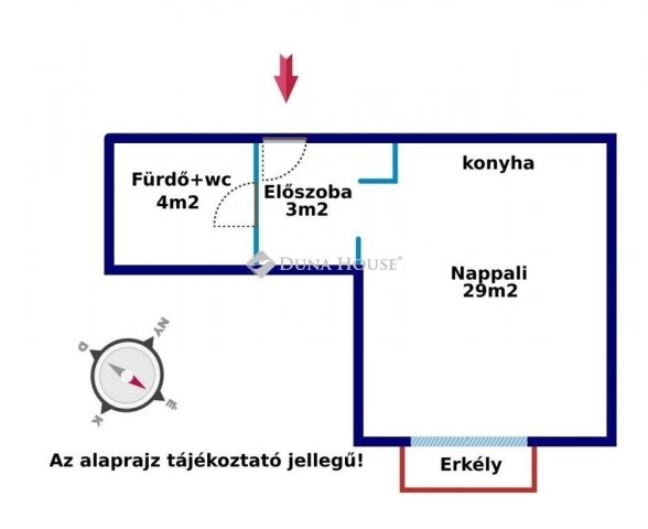 Eladó téglalakás, Budapesten, VI. kerületben 80 M Ft, 1 szobás