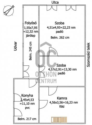 Eladó családi ház, Csanádpalotán 3.9 M Ft, 2 szobás