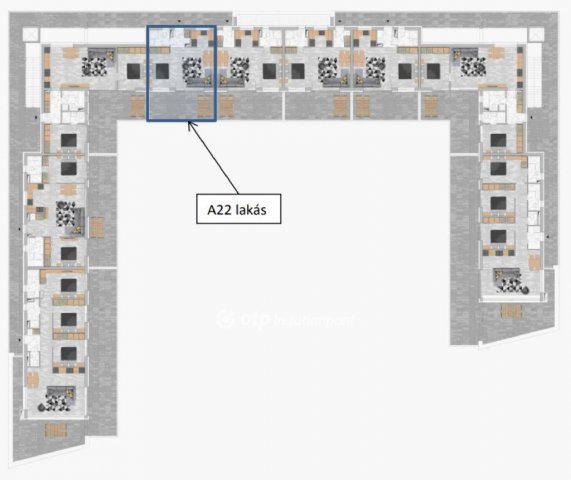 Eladó téglalakás, Tiszafüreden 52.5 M Ft, 1 szobás