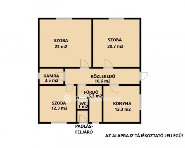 Eladó családi ház, Veszprémvarsányon 39.99 M Ft, 3 szobás