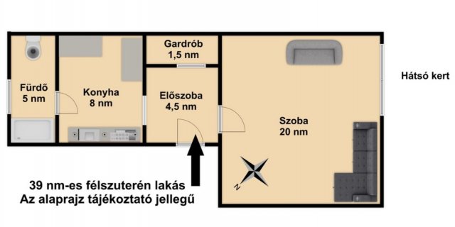 Eladó téglalakás, Budapesten, XIV. kerületben 29 M Ft, 1 szobás