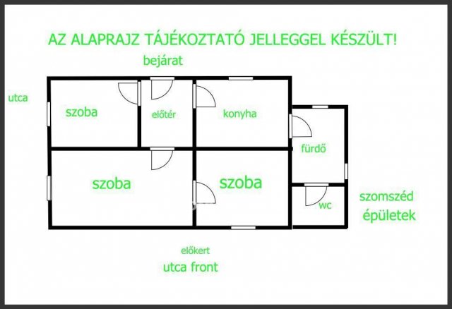 Eladó családi ház, Hajdúnánáson 14 M Ft, 2+1 szobás