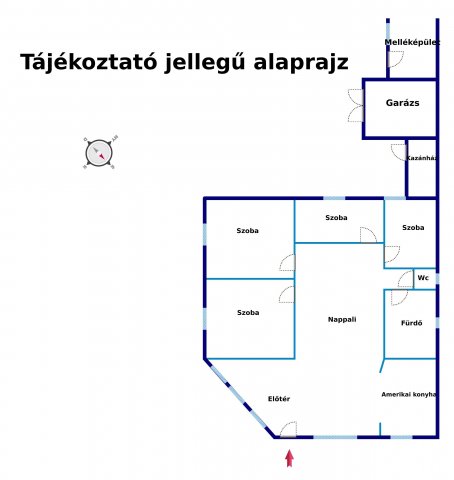 Eladó családi ház, Örkényen 54.9 M Ft, 5 szobás