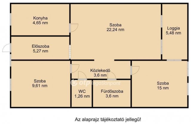 Eladó téglalakás, Debrecenben 69 M Ft, 3 szobás