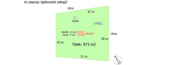 Eladó mezogazdasagi ingatlan, Győrött 12 M Ft