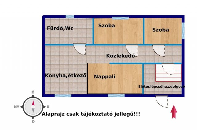 Eladó családi ház, Vecsésen 75 M Ft, 3 szobás
