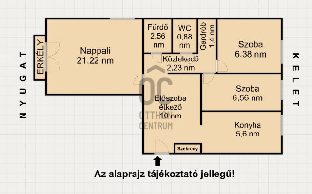 Eladó panellakás, Budapesten, III. kerületben 63.9 M Ft, 3 szobás