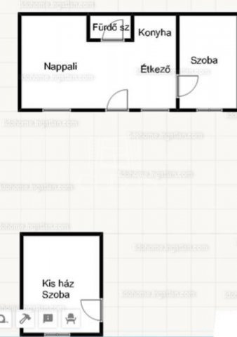 Eladó családi ház, Siófokon 29.5 M Ft, 2 szobás