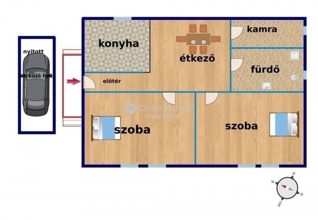 Eladó családi ház, Vecsésen 59.9 M Ft, 2 szobás