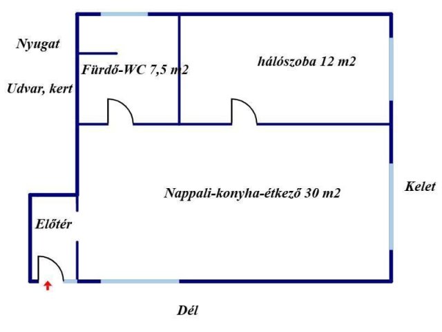 Eladó családi ház, Nyírtelken 37.5 M Ft, 2 szobás