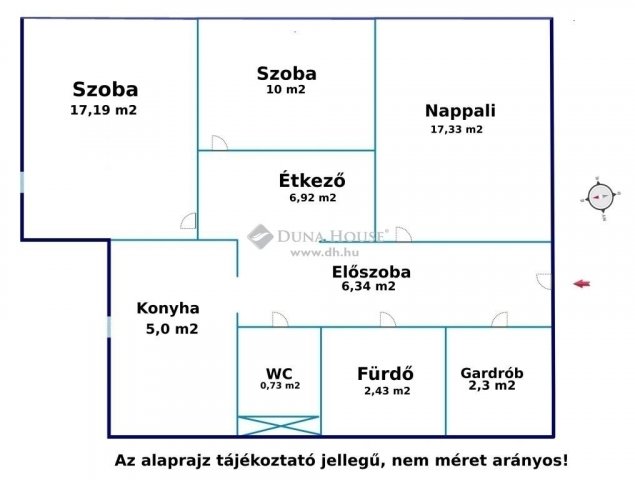 Eladó panellakás, Budapesten, III. kerületben 74.9 M Ft, 3 szobás