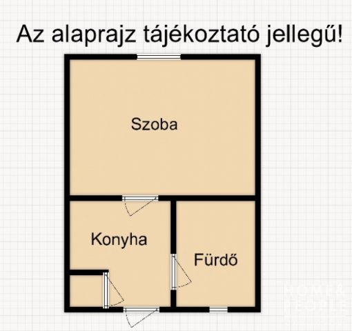 Eladó téglalakás, Szegeden 27.5 M Ft, 1 szobás