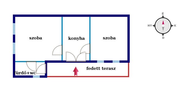 Eladó családi ház, Ludason 5.9 M Ft, 2 szobás