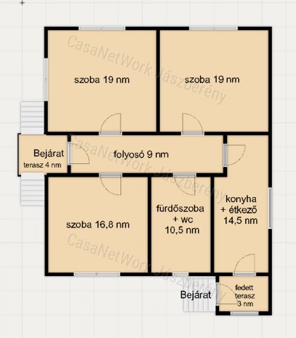 Eladó családi ház, Jászkisérén 10.9 M Ft, 3 szobás