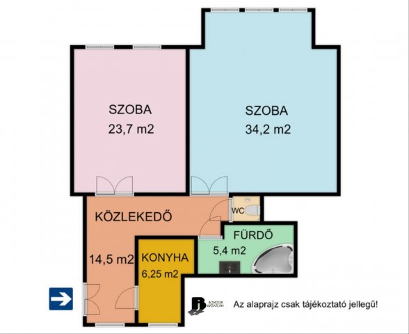 Eladó téglalakás, Szegeden 68 M Ft, 2 szobás