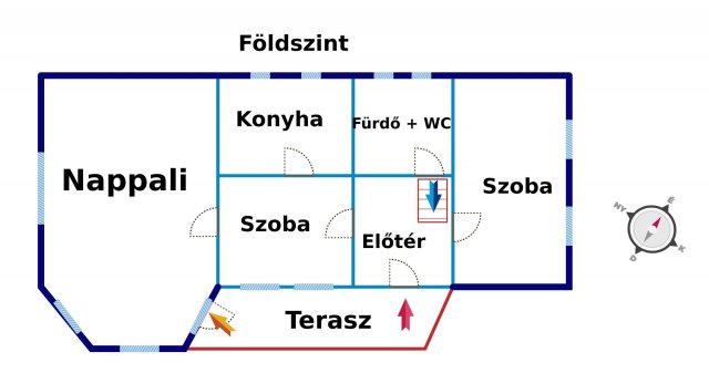 Eladó családi ház, Kiskunfélegyházán 13 M Ft, 3 szobás