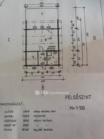 Eladó nyaraló, Dunaszekcsőn 19.5 M Ft, 1+3 szobás