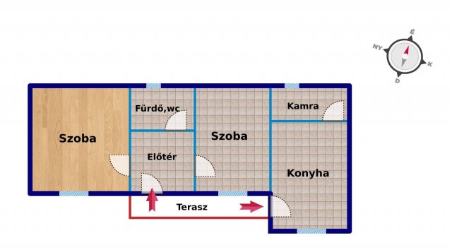 Eladó családi ház, Sárbogárdon 16.9 M Ft, 2 szobás