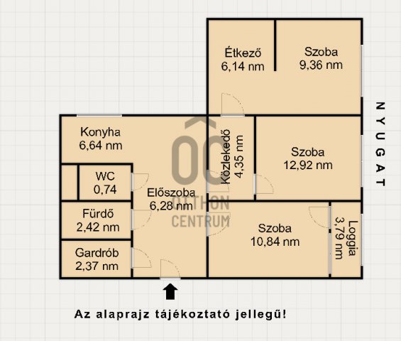 Eladó panellakás, Budapesten, III. kerületben 74 M Ft, 3 szobás