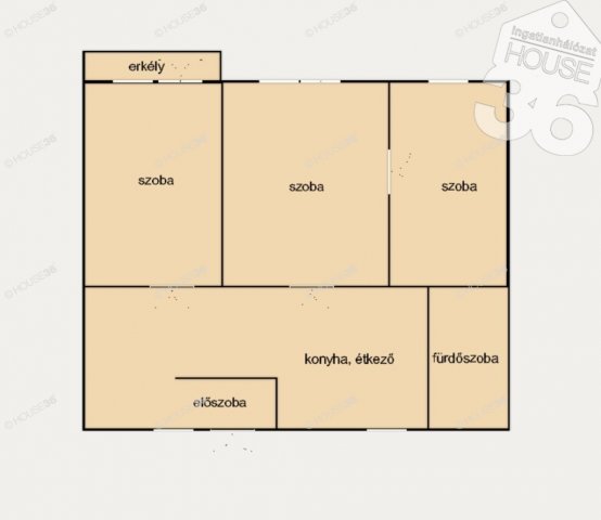 Kiadó téglalakás, albérlet, Kecskeméten 280 E Ft / hó