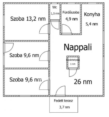 Eladó családi ház, Bakonypölöskén 29.5 M Ft, 1+2 szobás