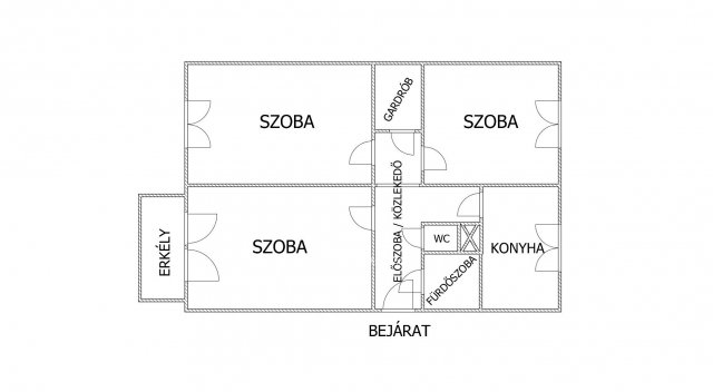 Eladó panellakás, Egerben 44.5 M Ft, 3 szobás