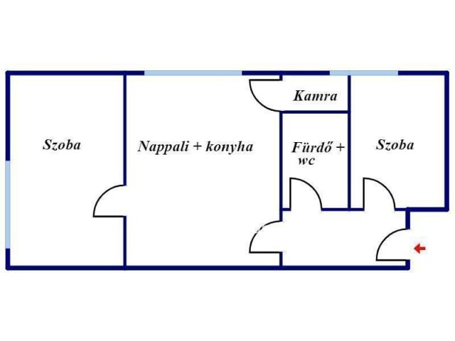 Eladó téglalakás, Pécsett 23.9 M Ft, 2 szobás