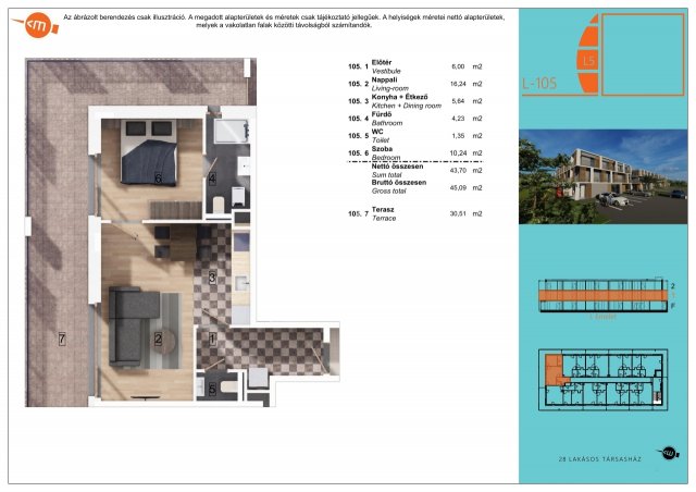 Eladó téglalakás, Balatonlelleén 74.99 M Ft, 2 szobás