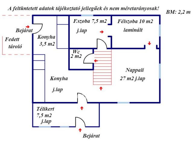 Eladó családi ház, Szügyön 36.2 M Ft, 2+1 szobás