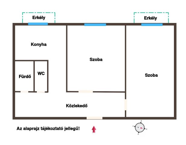 Eladó panellakás, Budapesten, XVI. kerületben 50 M Ft, 2 szobás