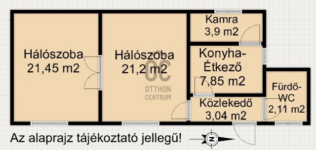 Eladó téglalakás, Nagykanizsán 12.99 M Ft, 2 szobás