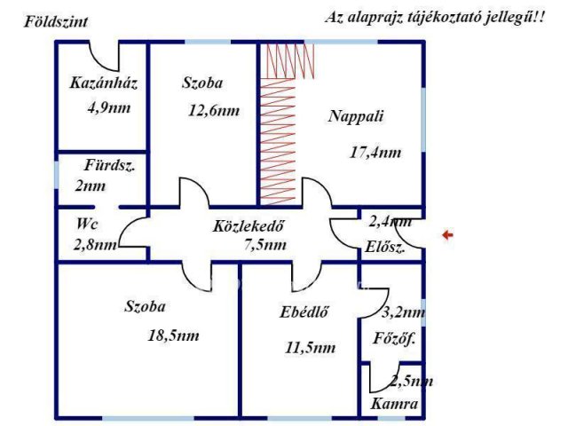 Eladó családi ház, Kisújszálláson 33.7 M Ft, 5 szobás
