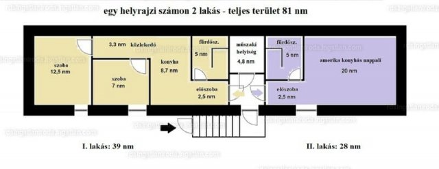 Eladó téglalakás, Budapesten, XIII. kerületben 50 M Ft, 3 szobás