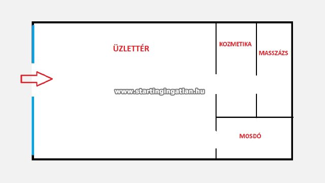 Eladó üzlethelyiség, Budapesten, IV. kerületben, Árpád úton