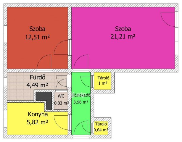 Eladó panellakás, Salgótarjánban, Kercseg úton 12.5 M Ft