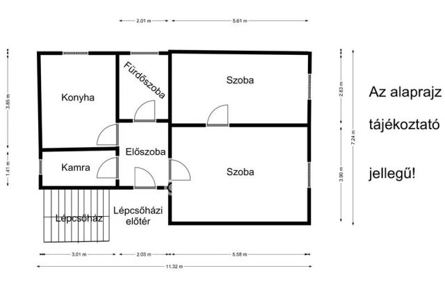 Eladó téglalakás, Mezőhegyesen, Vörösmarty utcában 7.99 M Ft