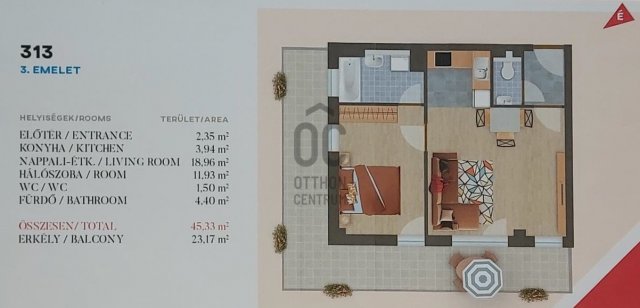 Eladó téglalakás, Budapesten, XIII. kerületben 83.5 M Ft