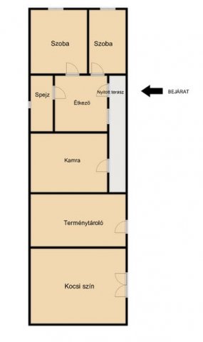 Eladó családi ház, Bágyogszováton 22.9 M Ft, 2 szobás