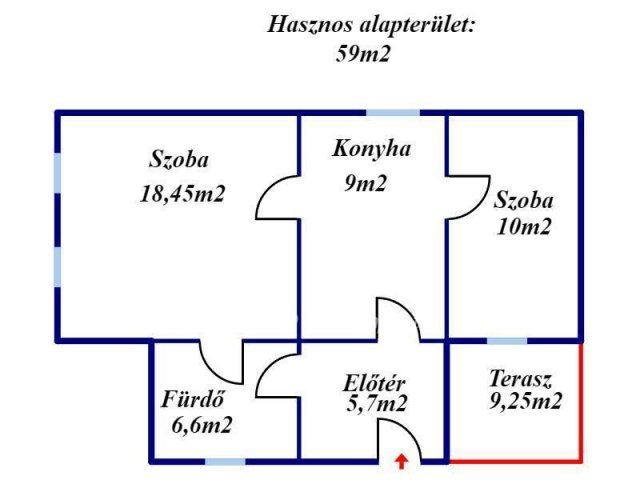 Eladó családi ház, Tiszapüspökin 6.5 M Ft, 2 szobás