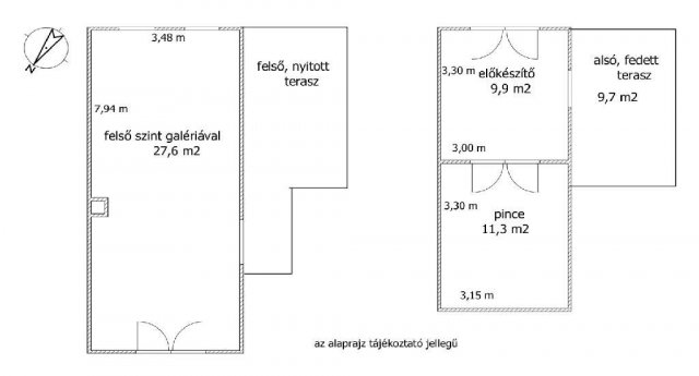 Eladó nyaraló, Pécselyen 43 M Ft, 1+2 szobás