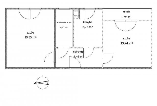 Eladó panellakás, Pécsett 36.9 M Ft, 2 szobás