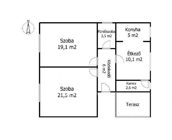 Eladó családi ház, Sajószentpéteren 19.49 M Ft, 2 szobás