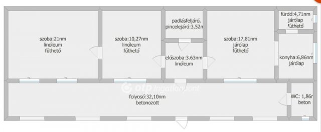 Eladó családi ház, Siklóson 13.2 M Ft, 2 szobás