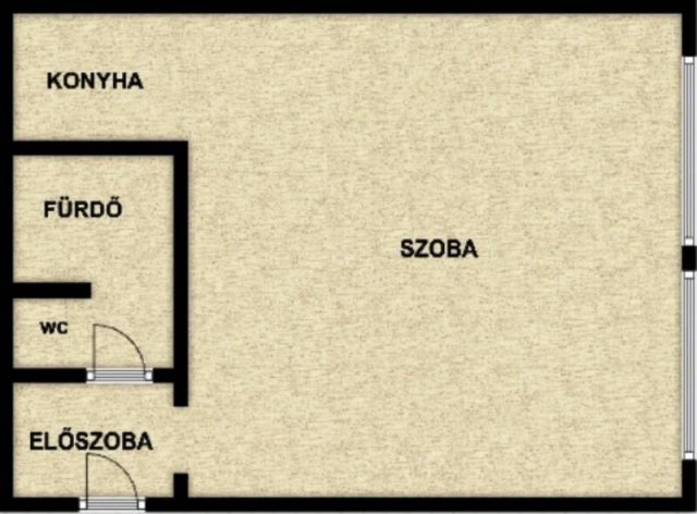 Eladó téglalakás, Budapesten, I. kerületben 60 M Ft, 1 szobás