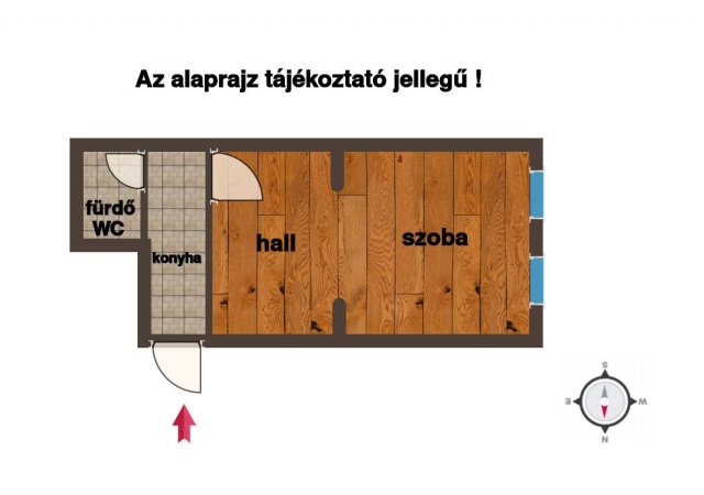 Eladó téglalakás, Budapesten, VIII. kerületben 39.9 M Ft