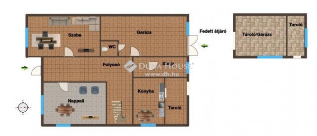 Eladó családi ház, Őrhalmon 65 M Ft, 4 szobás