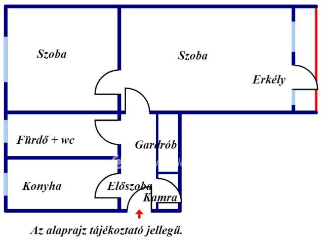 Eladó téglalakás, Békéscsabán 22 M Ft, 2 szobás